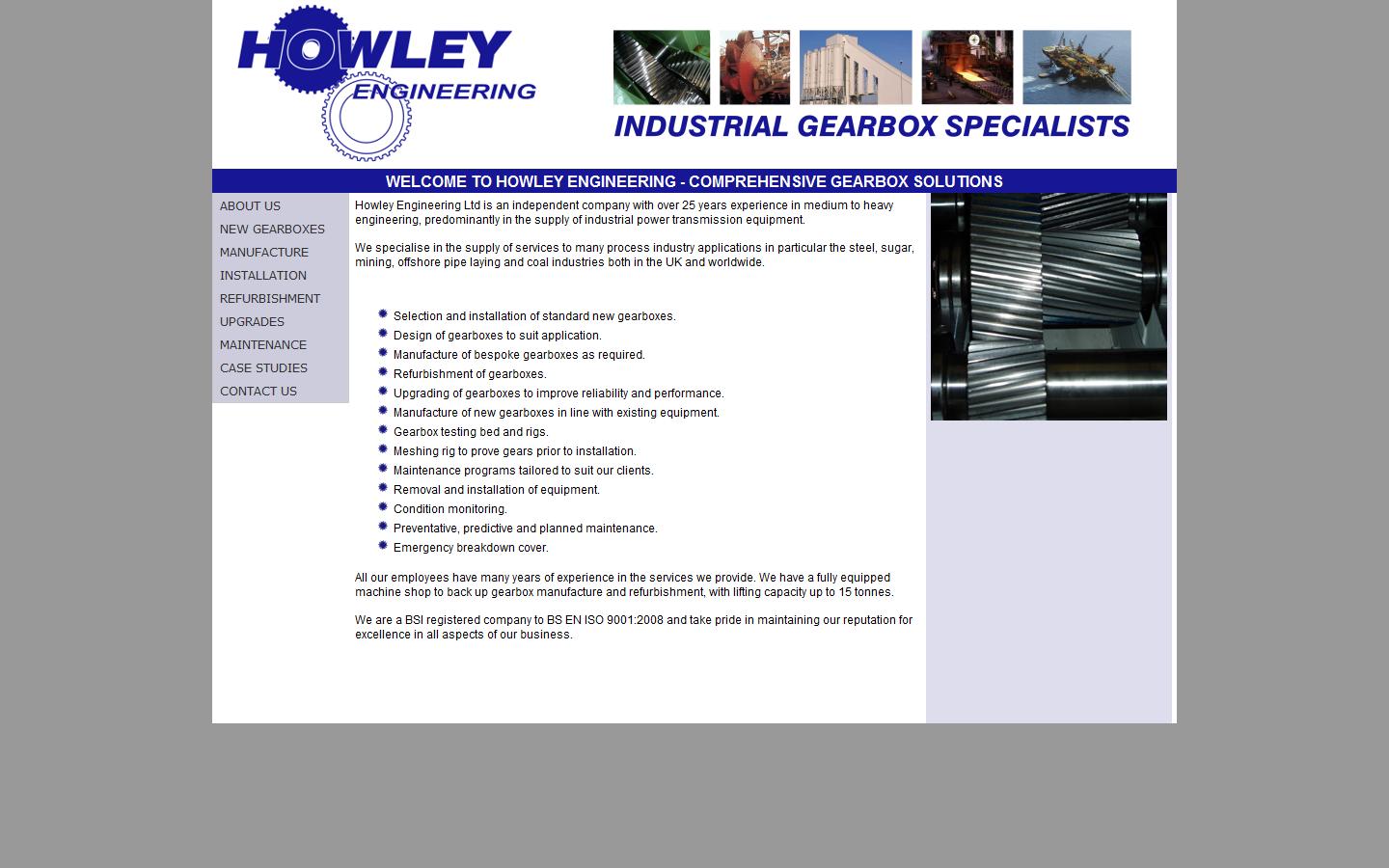 HOWLEY ENGINEERING LTD Website