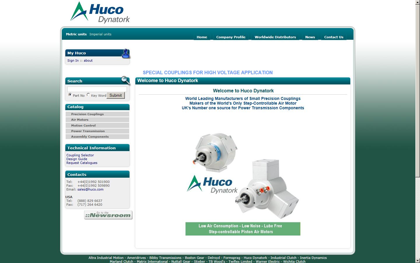 Huco Engineering Industries Ltd Website