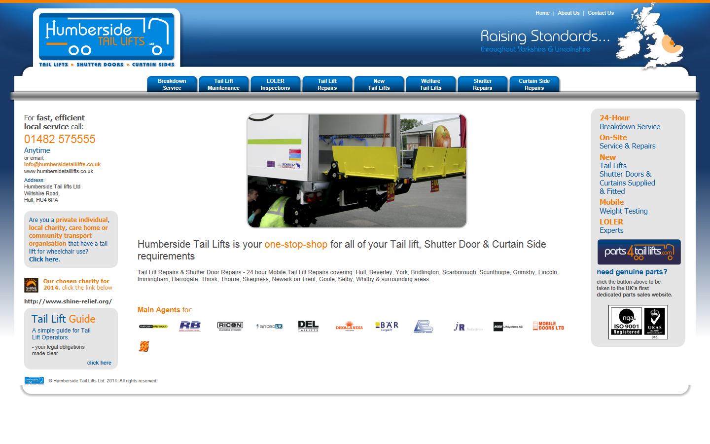 Humberside Tail lifts Ltd Website