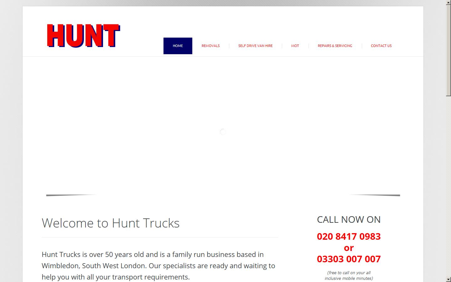 Hunt Trucks Website