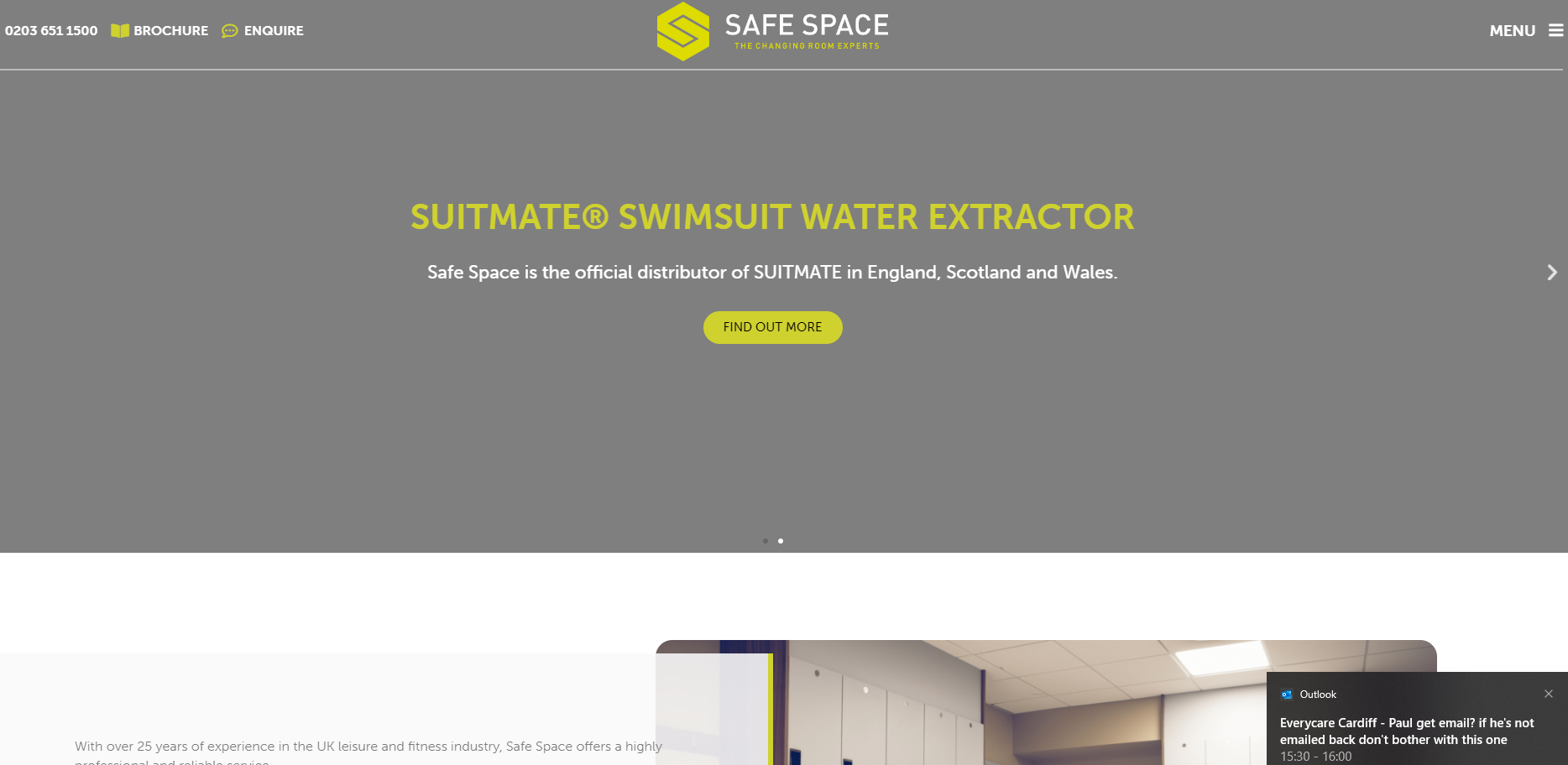 Safespace Lockers Ltd Website