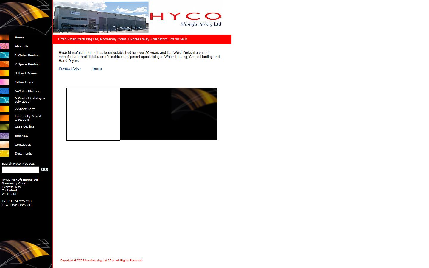 Hyco Manufacturing Ltd  Website