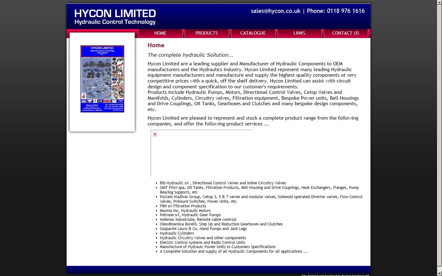 Hycon Ltd Website