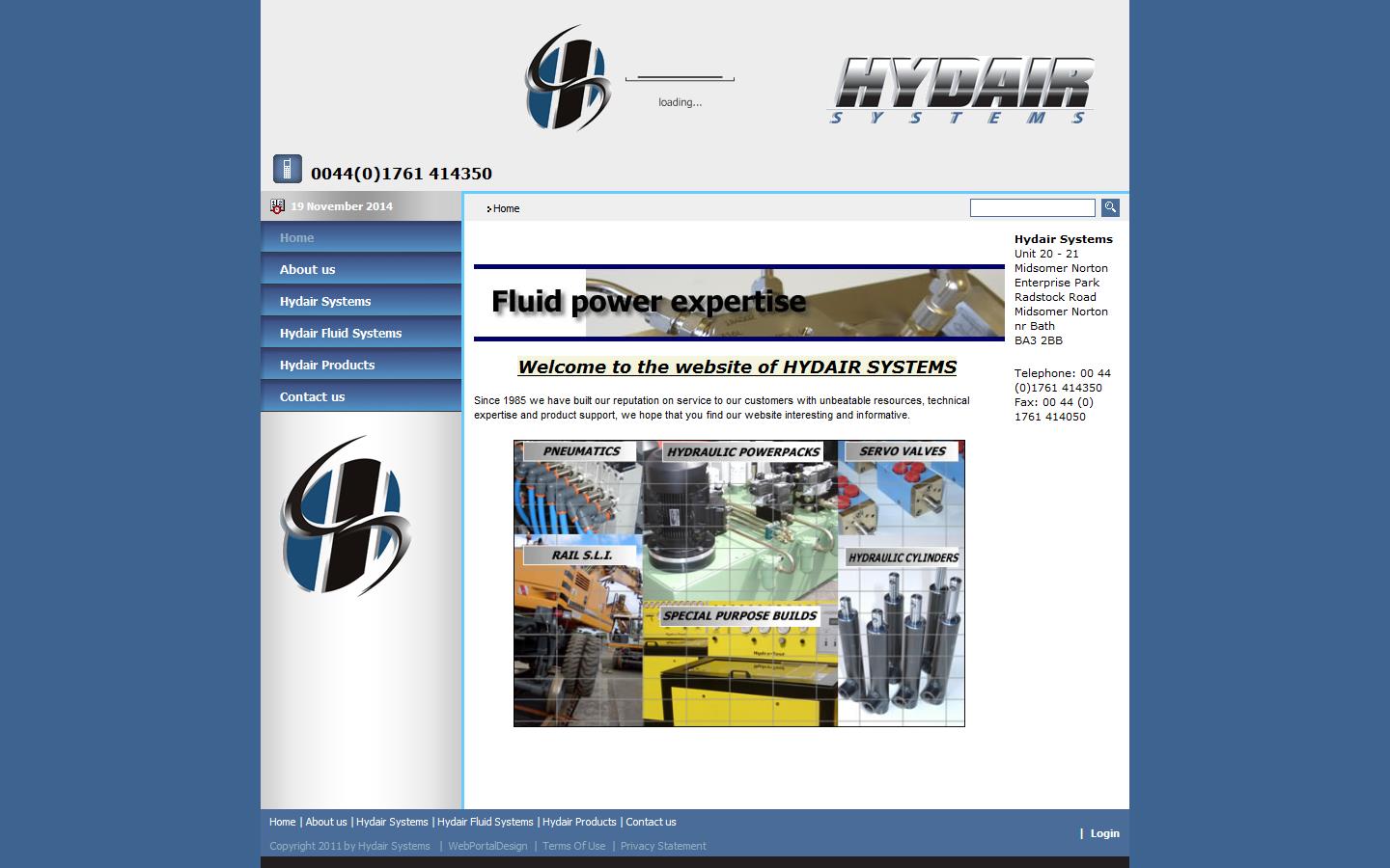 Hydair Systems Website