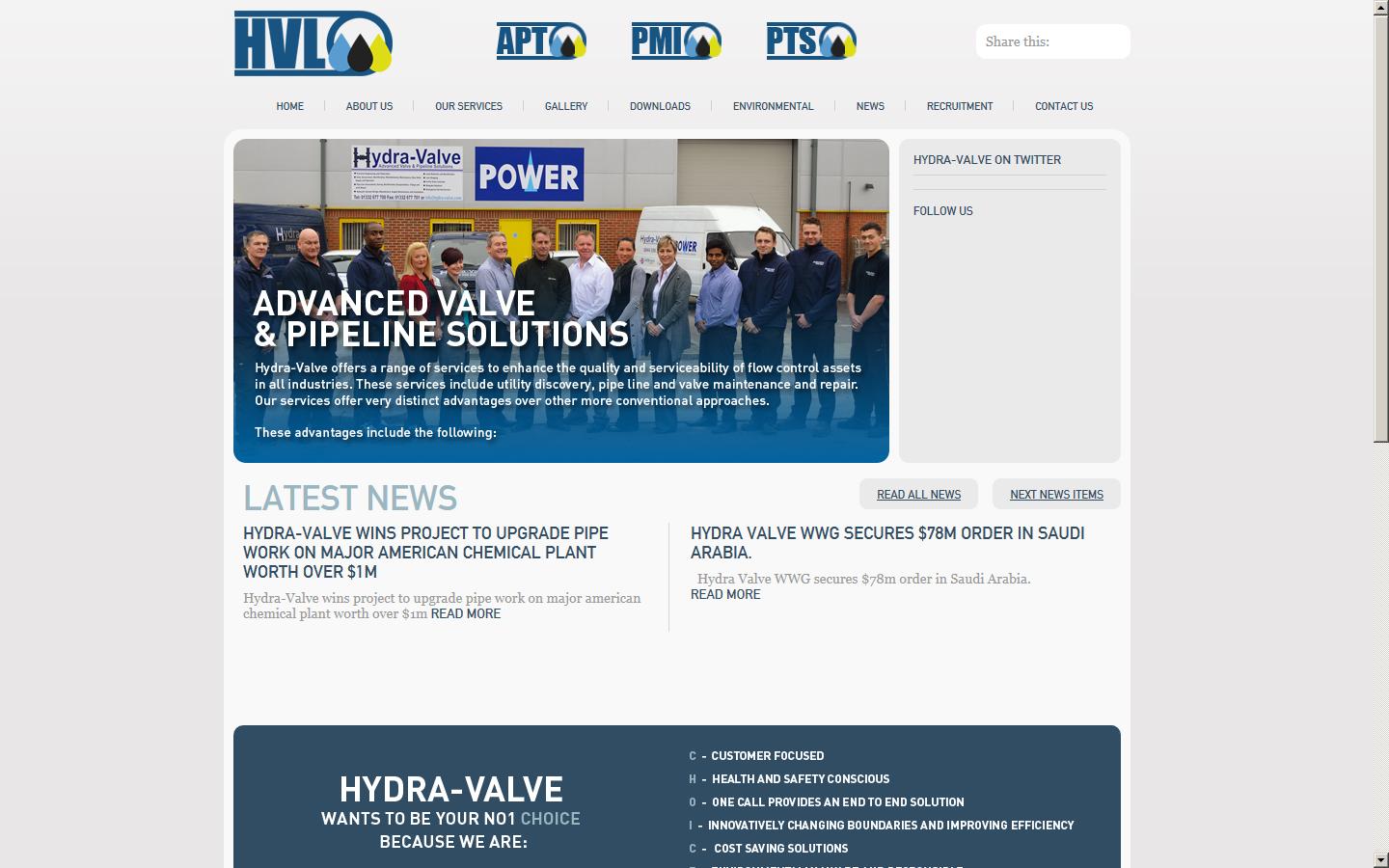Hydra-Valve Limited Website
