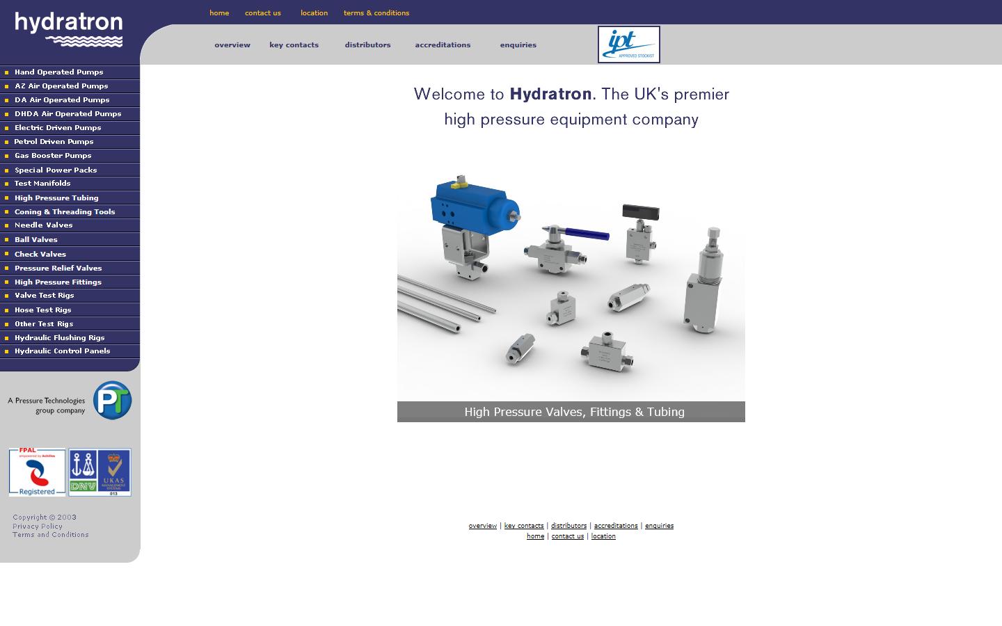 Hydratron Ltd Website