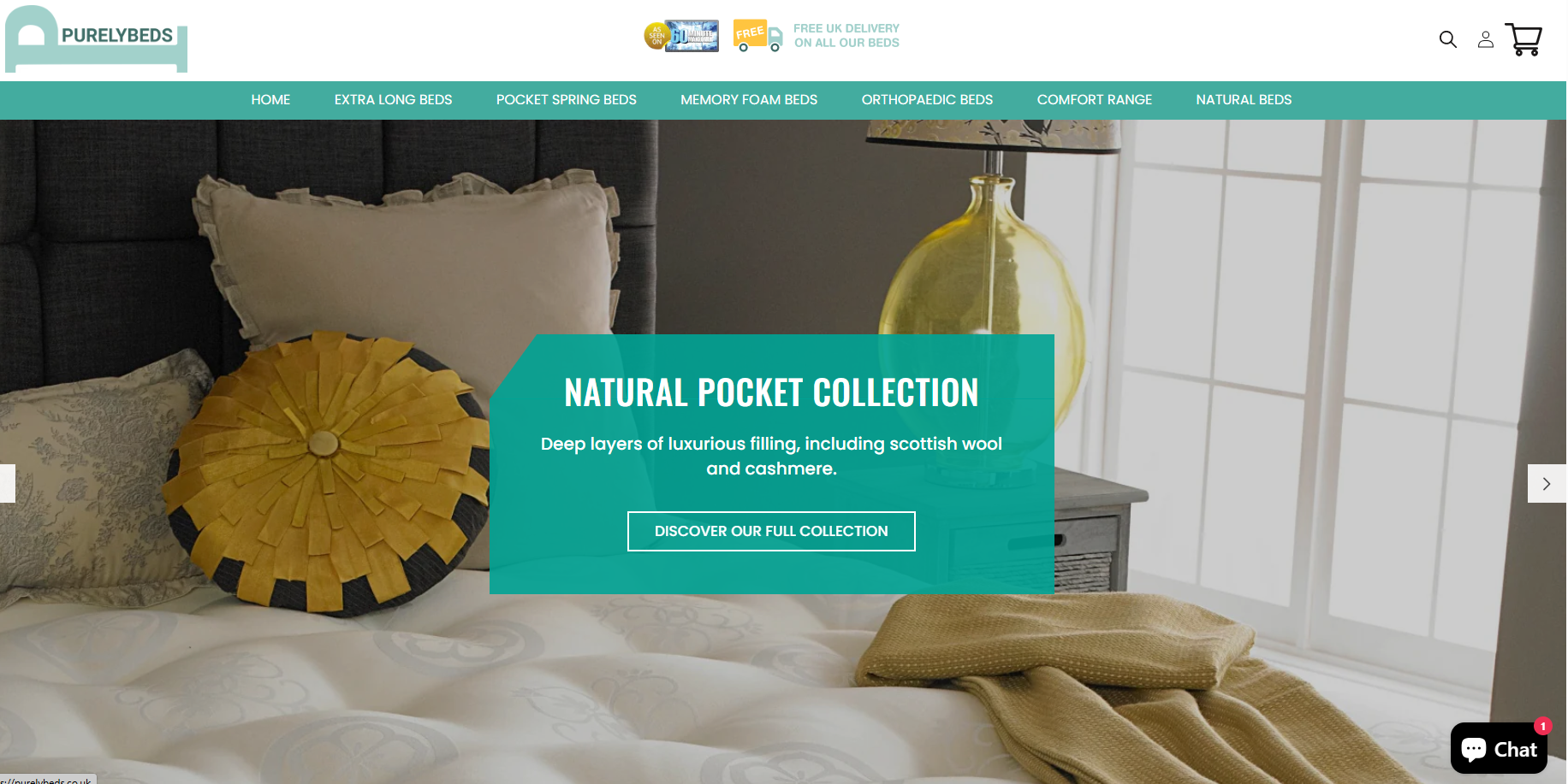Purelybeds Website