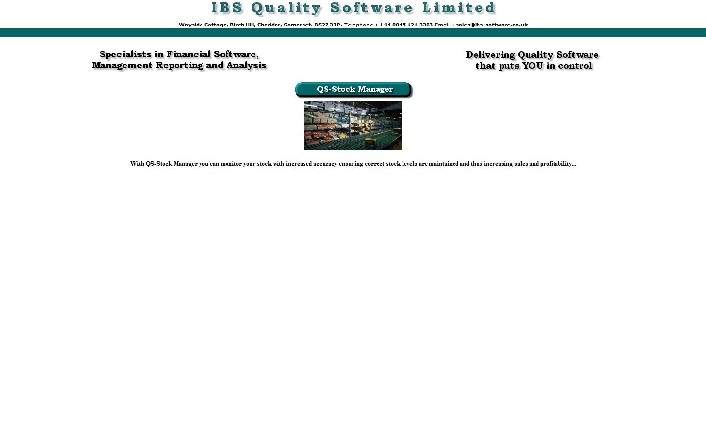 I B S Quality Software Ltd Website