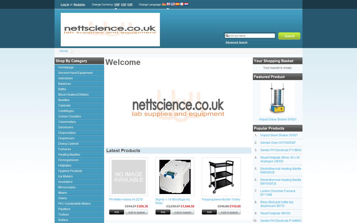 NettScience Website