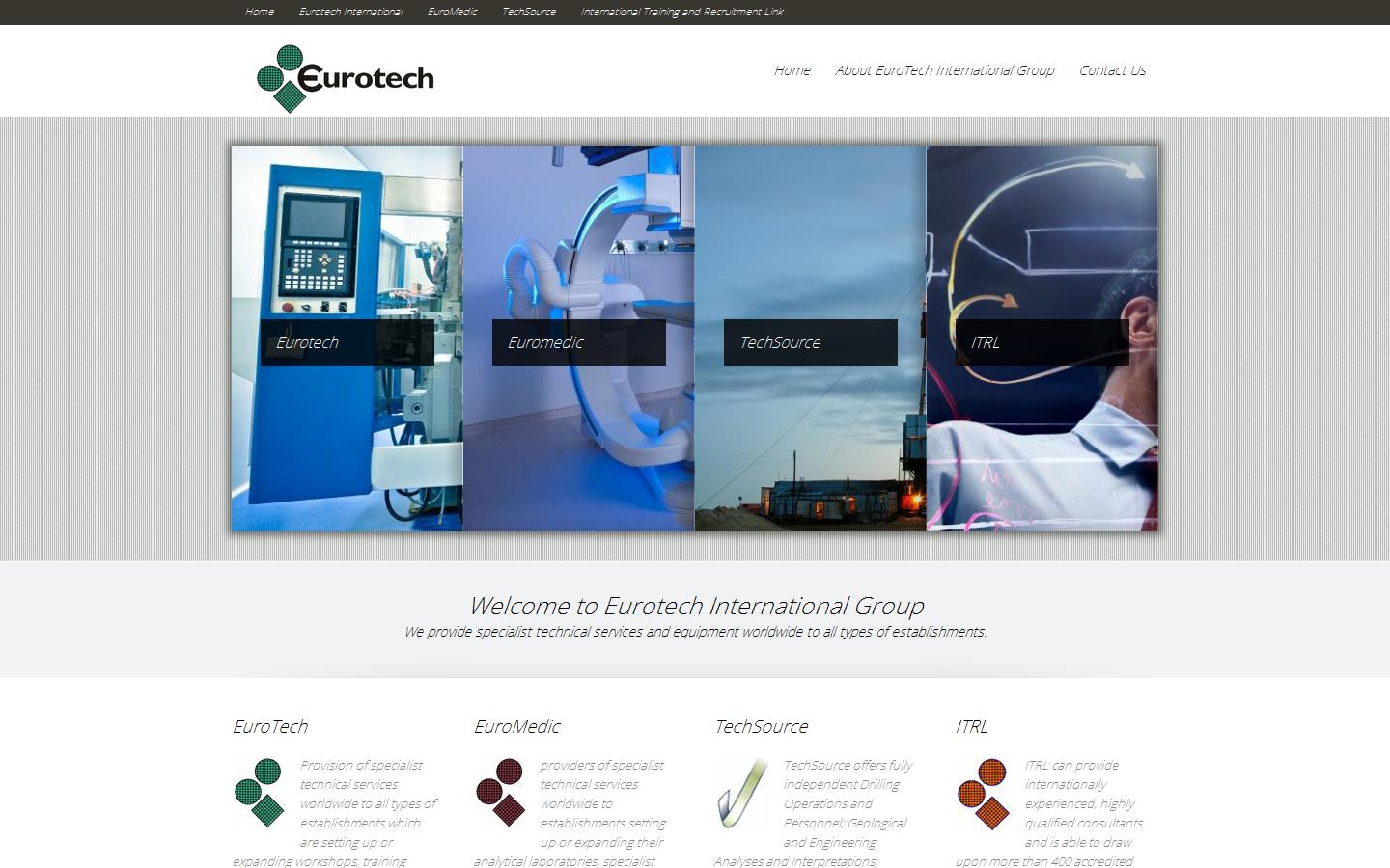 Eurotech International Group Website
