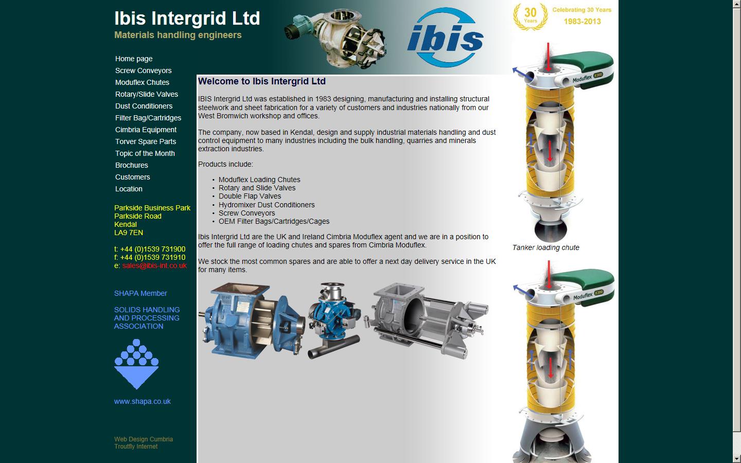 Ibis Intergrid Ltd Website