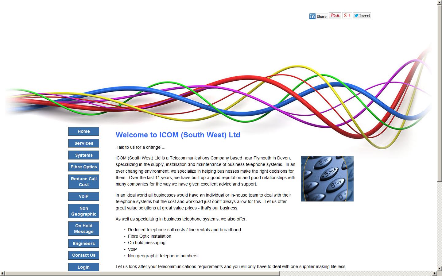 ICOM (South West) Ltd Website