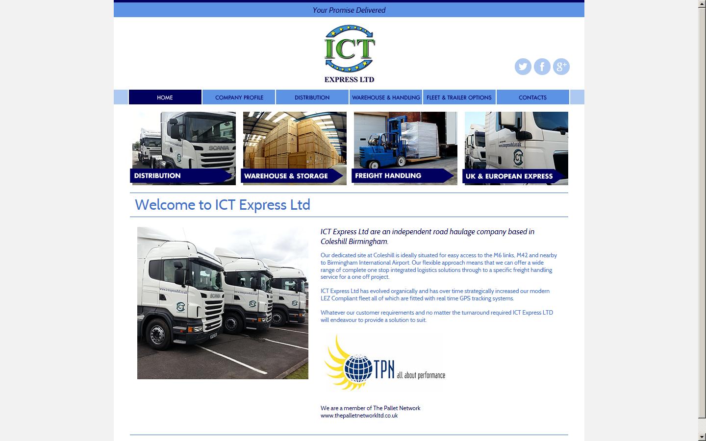 ICT Express Ltd Website