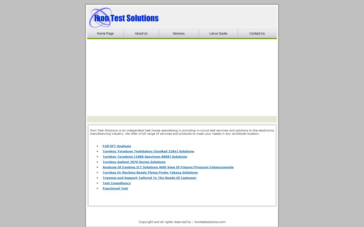 Ikon Test Solutions Website