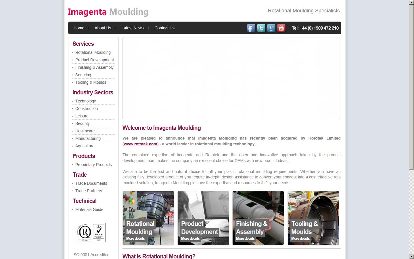 Imagenta Moulding plc Website