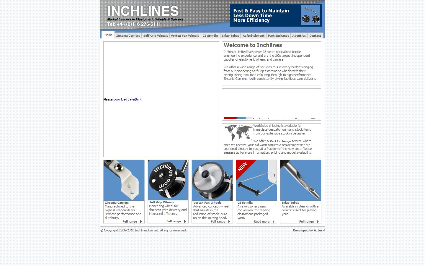 INCHLINES LIMITED Website