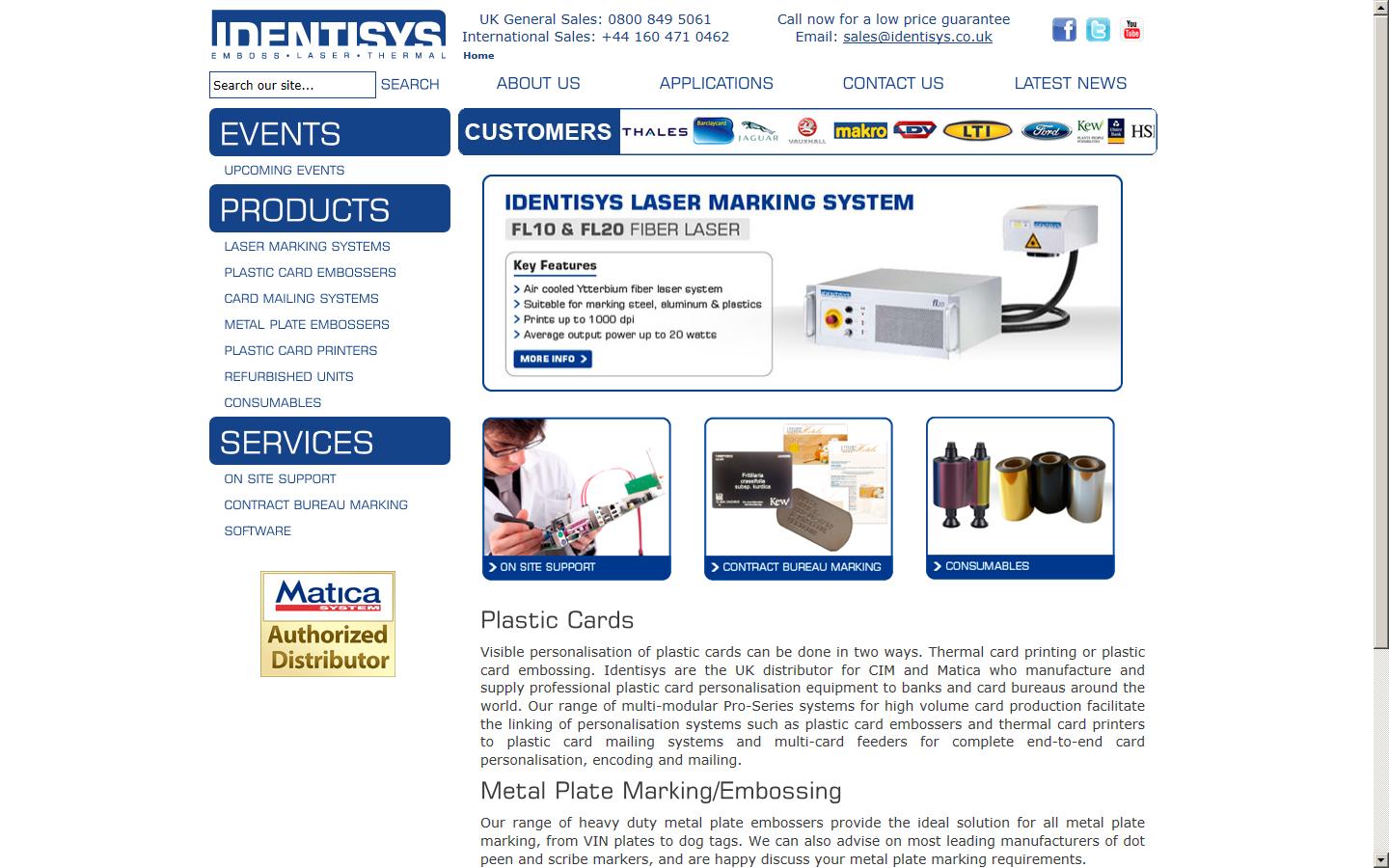 Identisys Ltd Website
