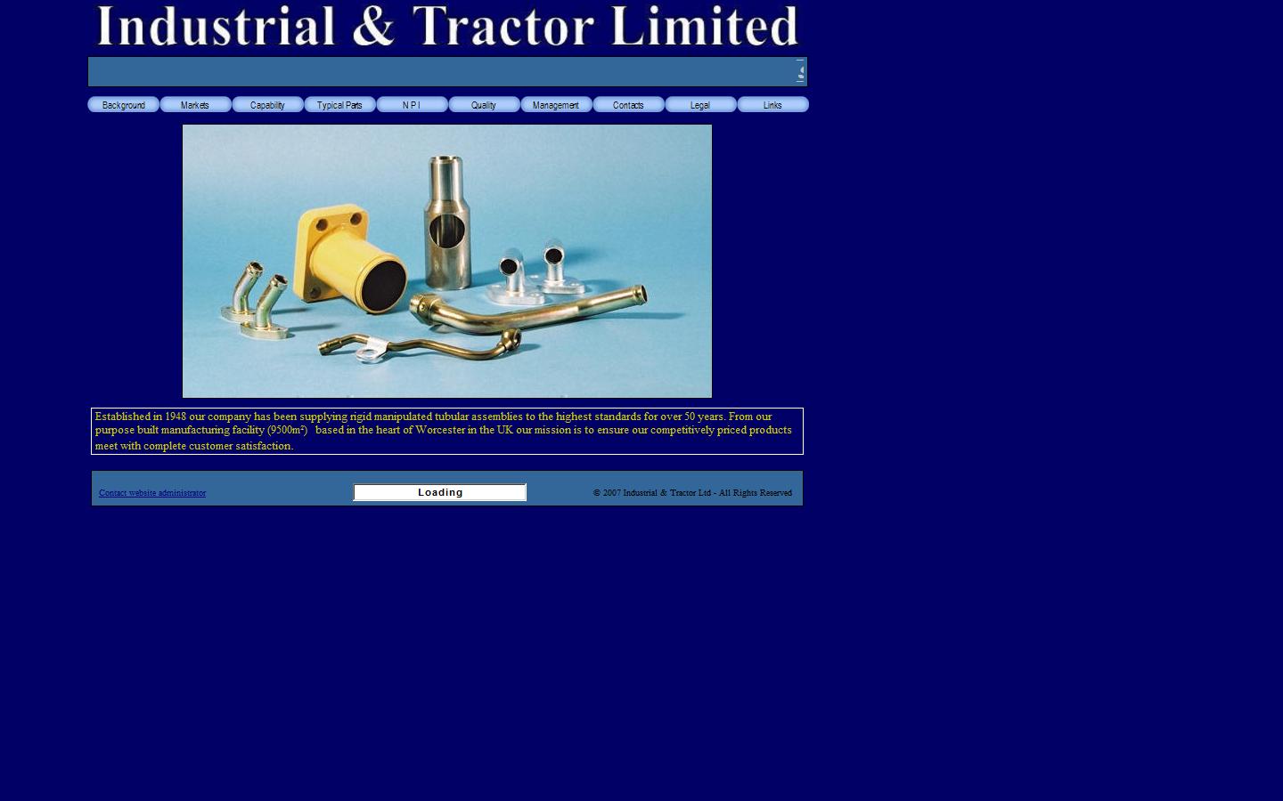 Industrial & Tractor Limited Website