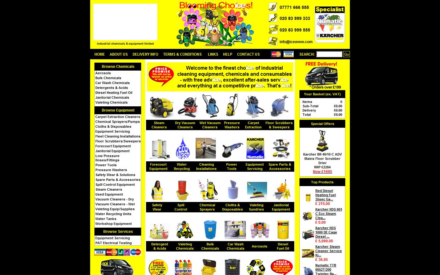 Industrial Chemicals & Equipment Ltd Website