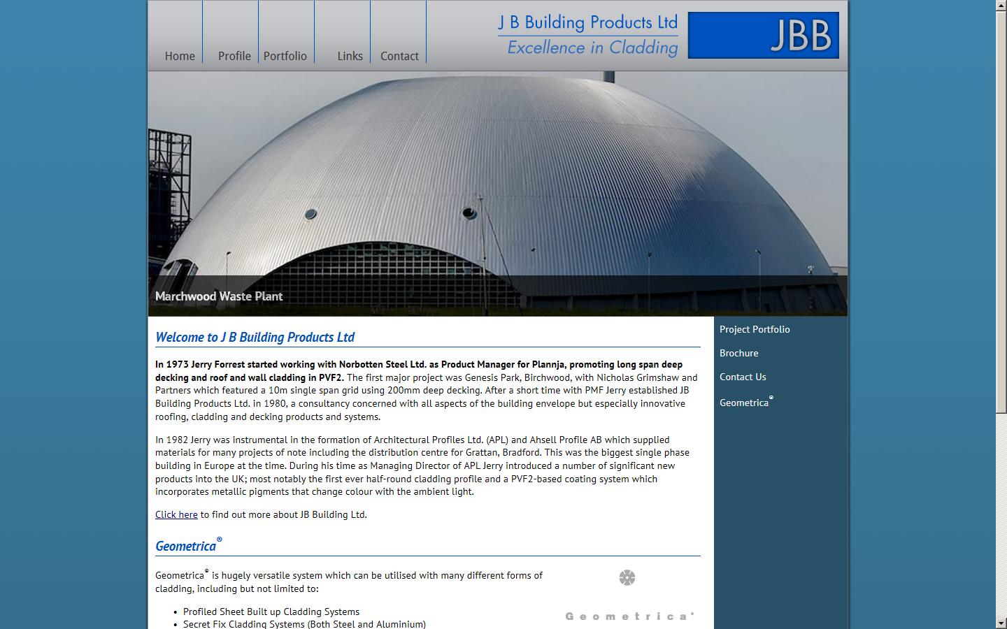 JB Building Products Ltd Website