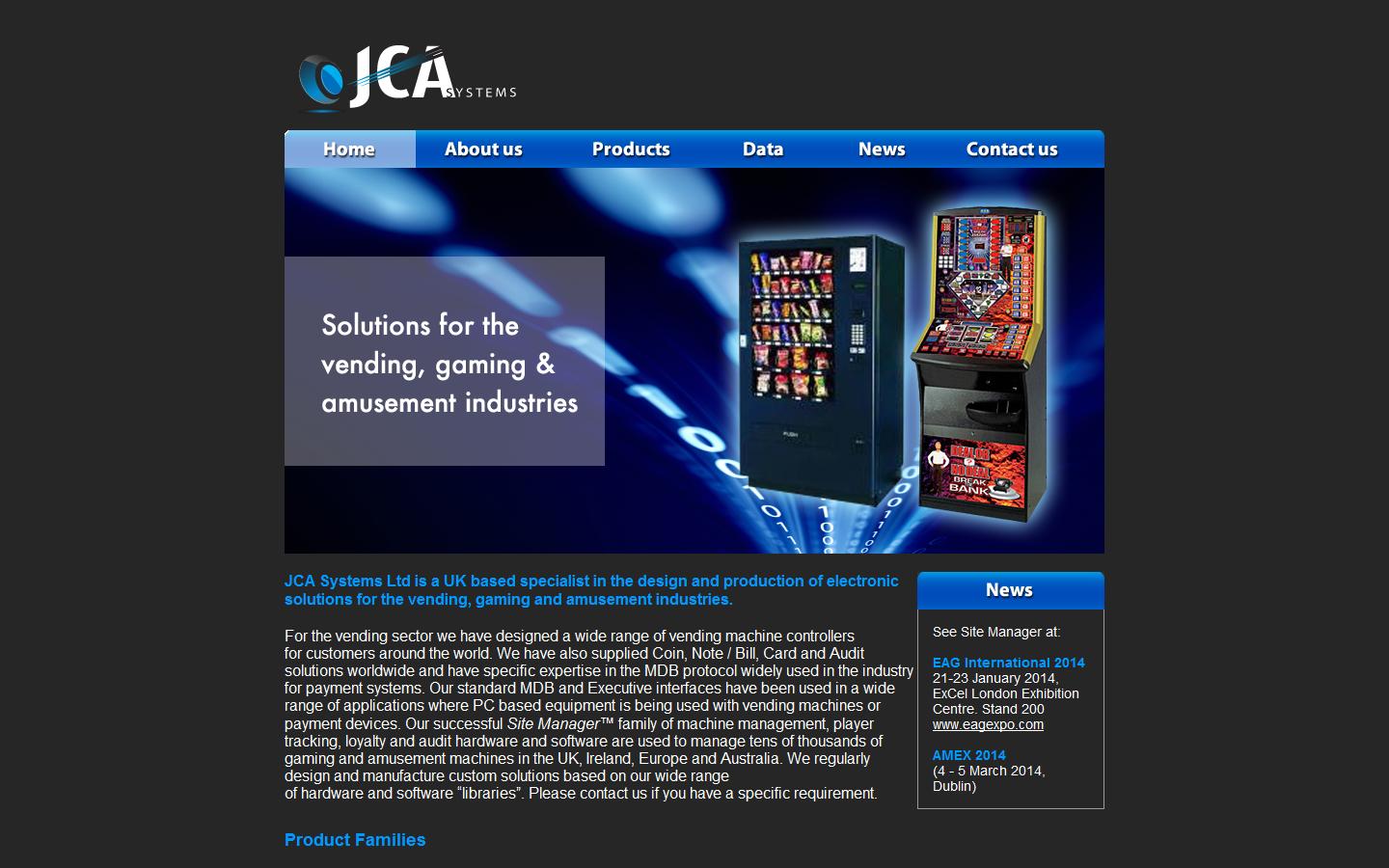 JCA Systems Ltd Website