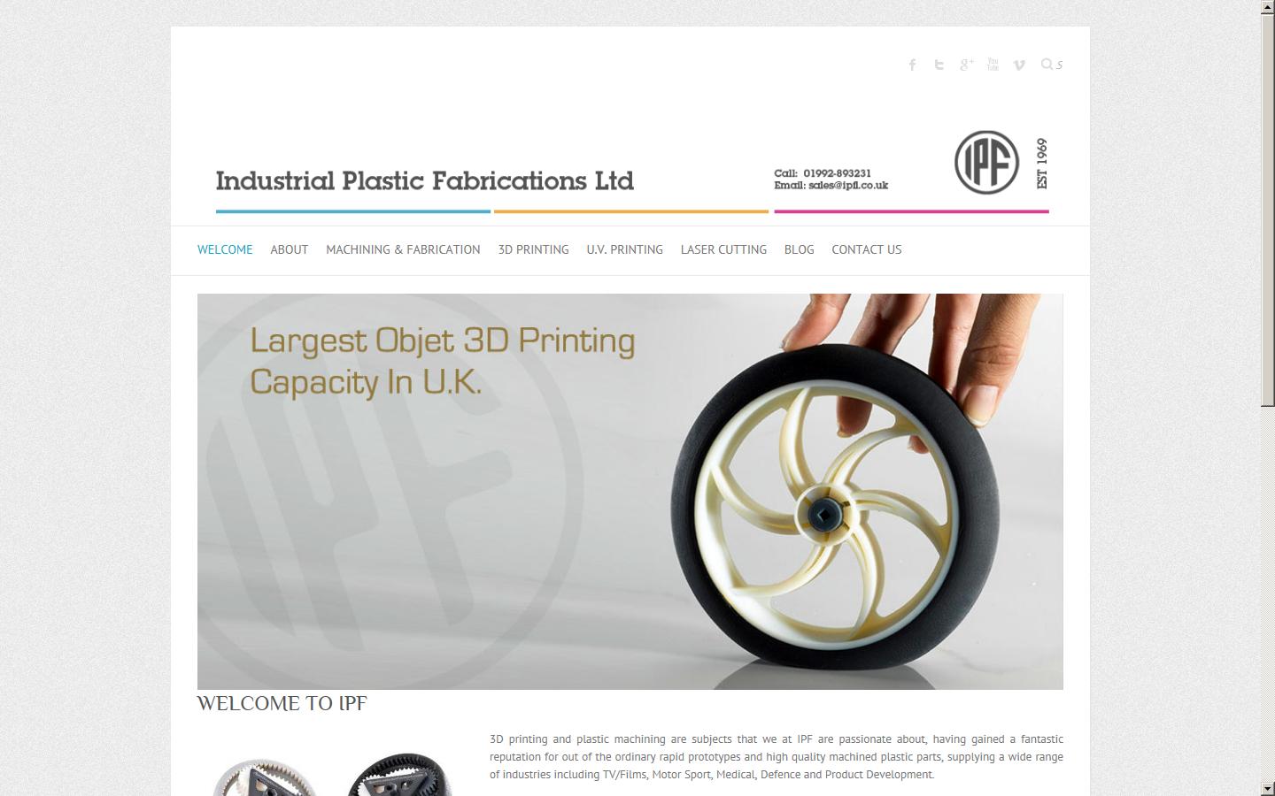 Industrial Plastic Fabrications Ltd  Website