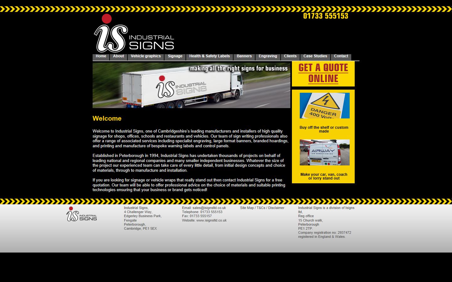 Industrial Signs Website