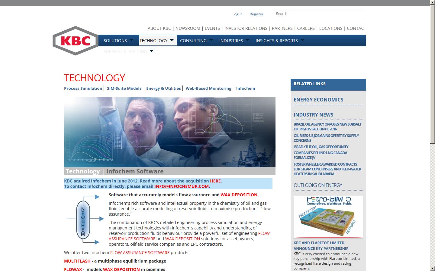 Infochem Computer Services Ltd Website