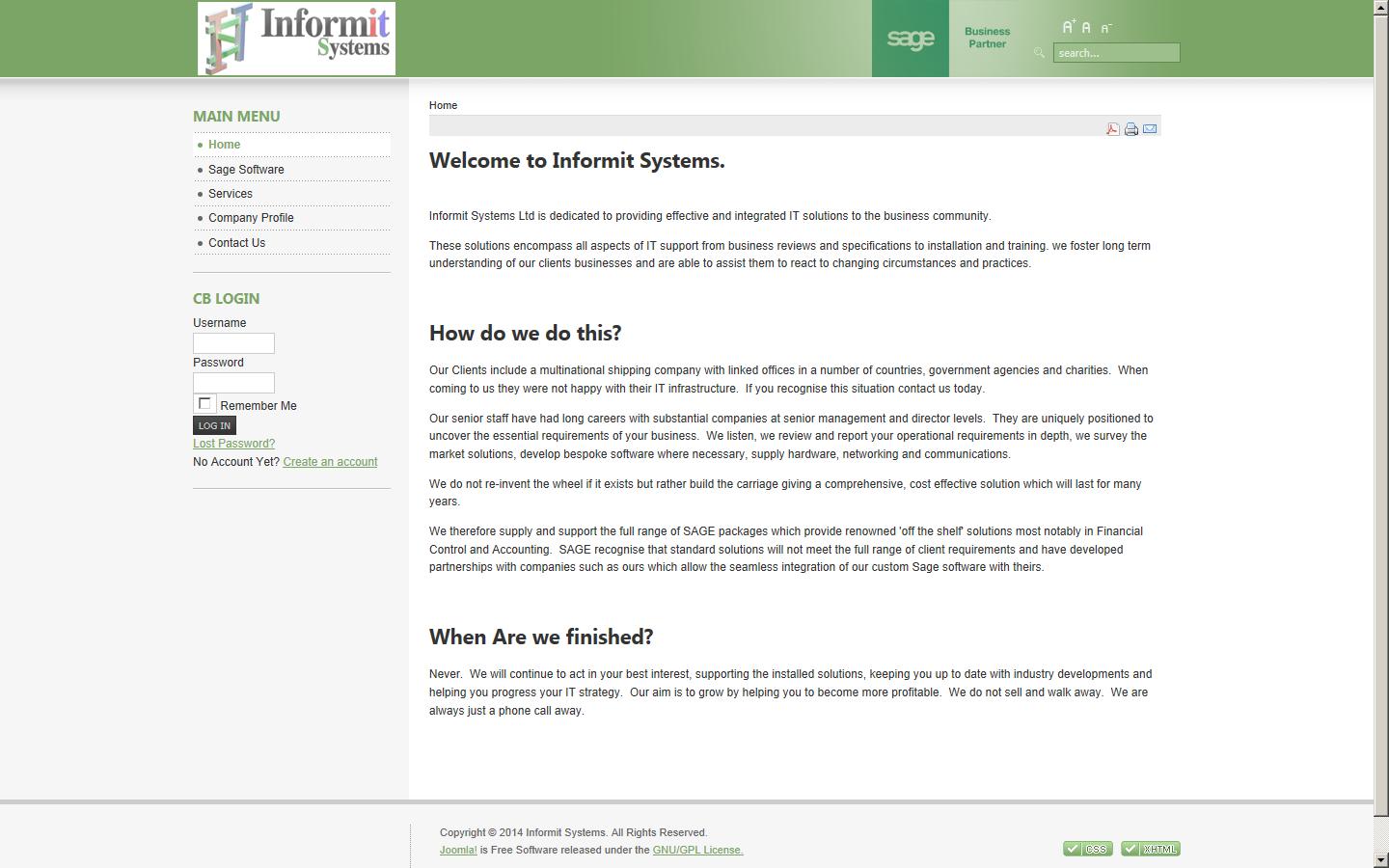 Informit Systems Ltd Website