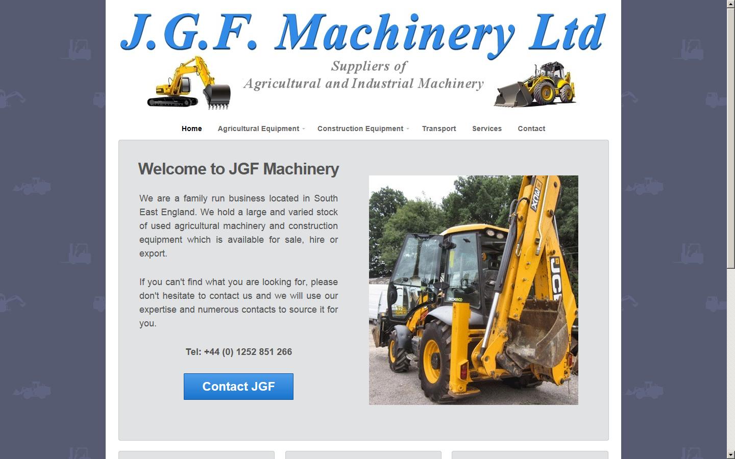 J E F Machinery Website
