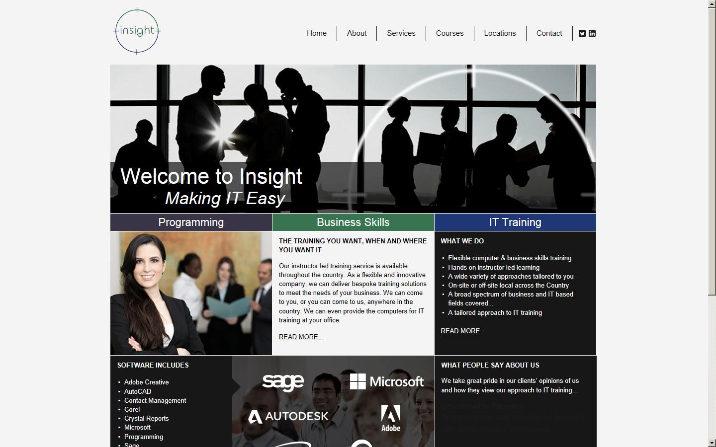 Insight IT Training Ltd Website