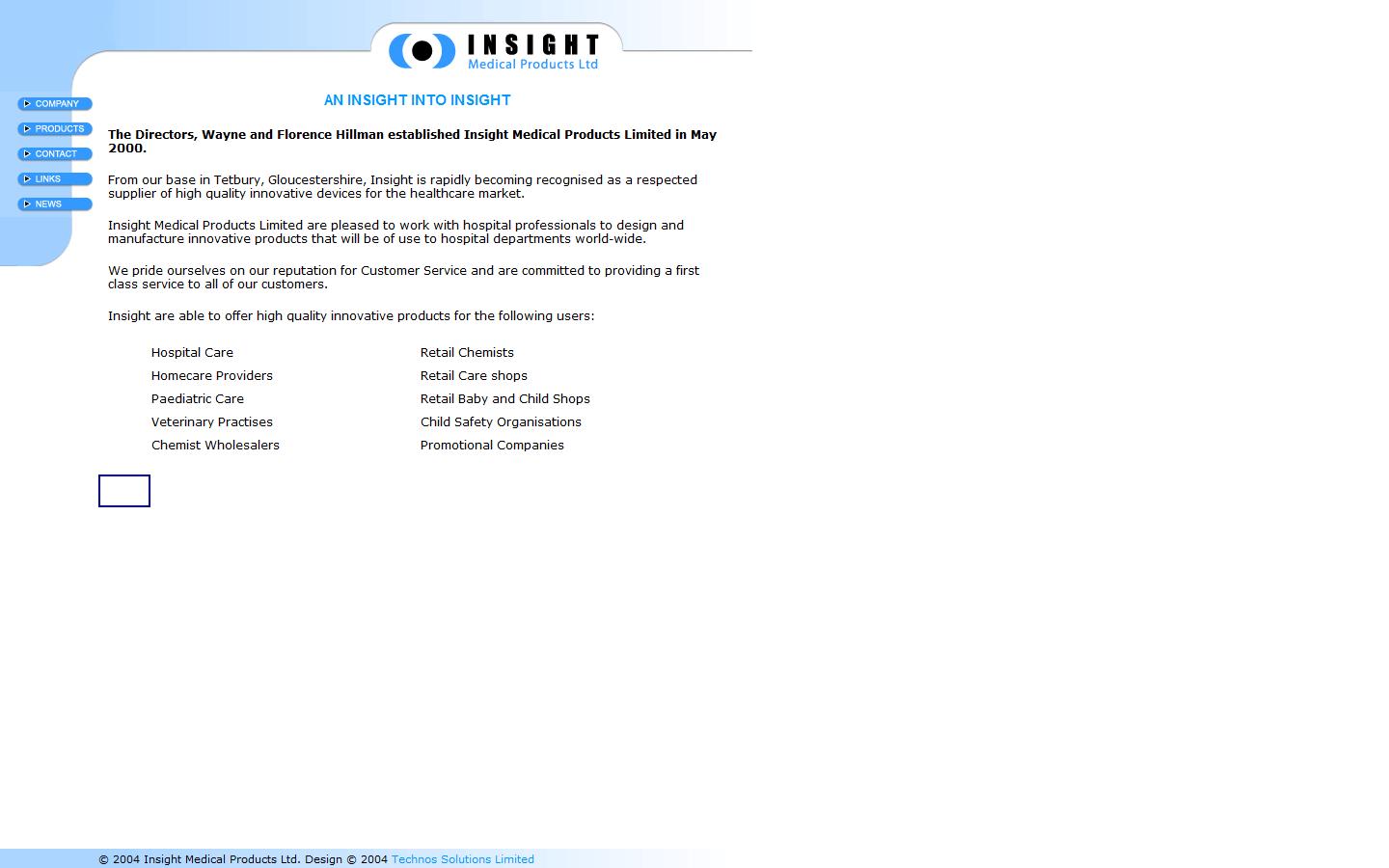 Insight Medical Products Limited Website