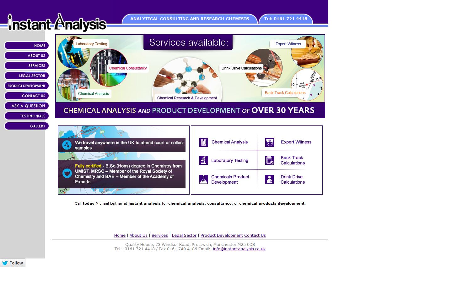 Instant Analysis Website