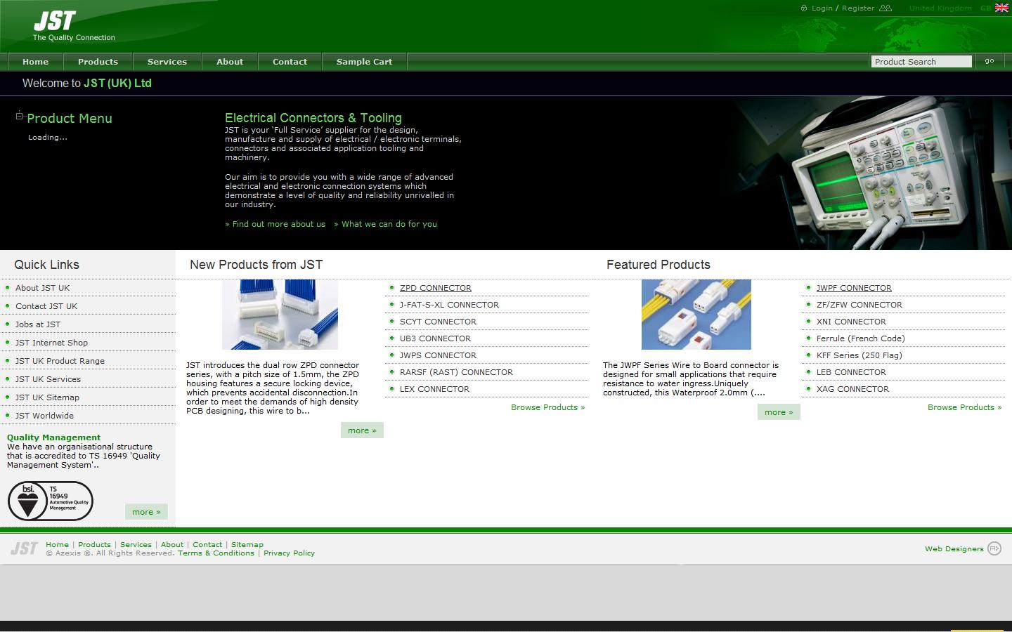 JST (UK) Ltd Website