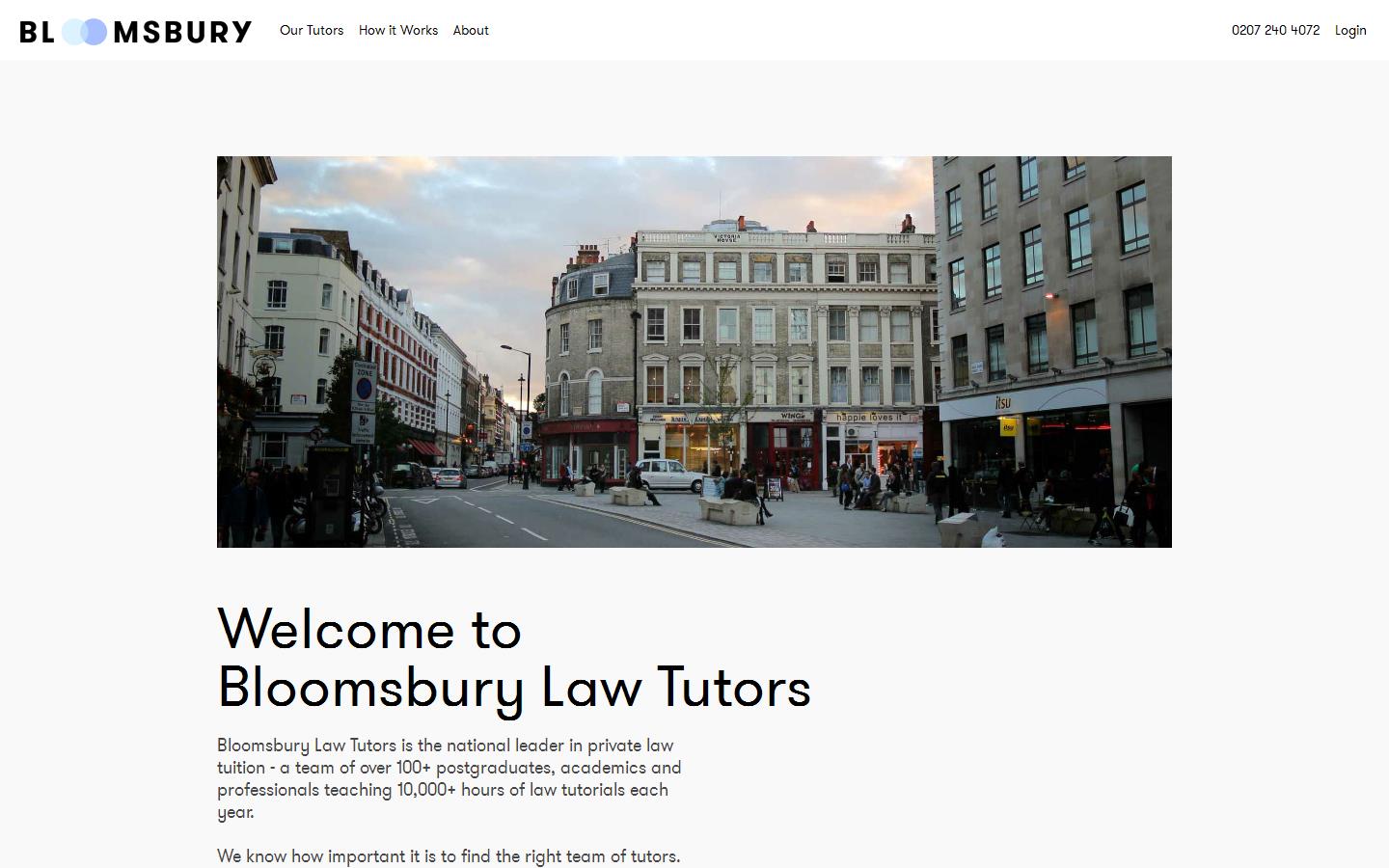 Bloomsbury Law Tutors Website