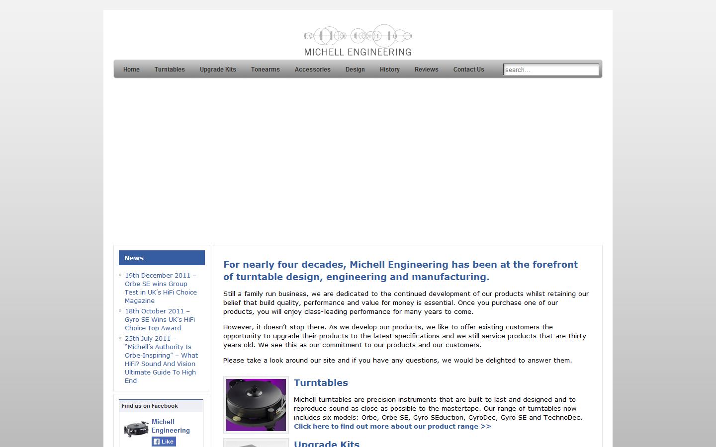 J.A. Michell Engineering Ltd Website