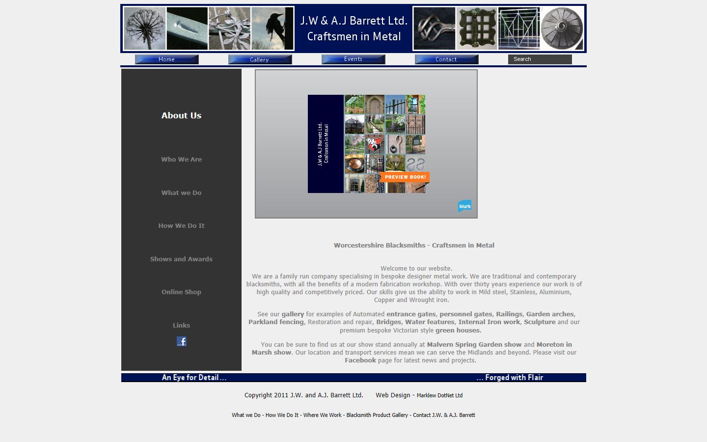 JW & AJ Barrett Ltd Website