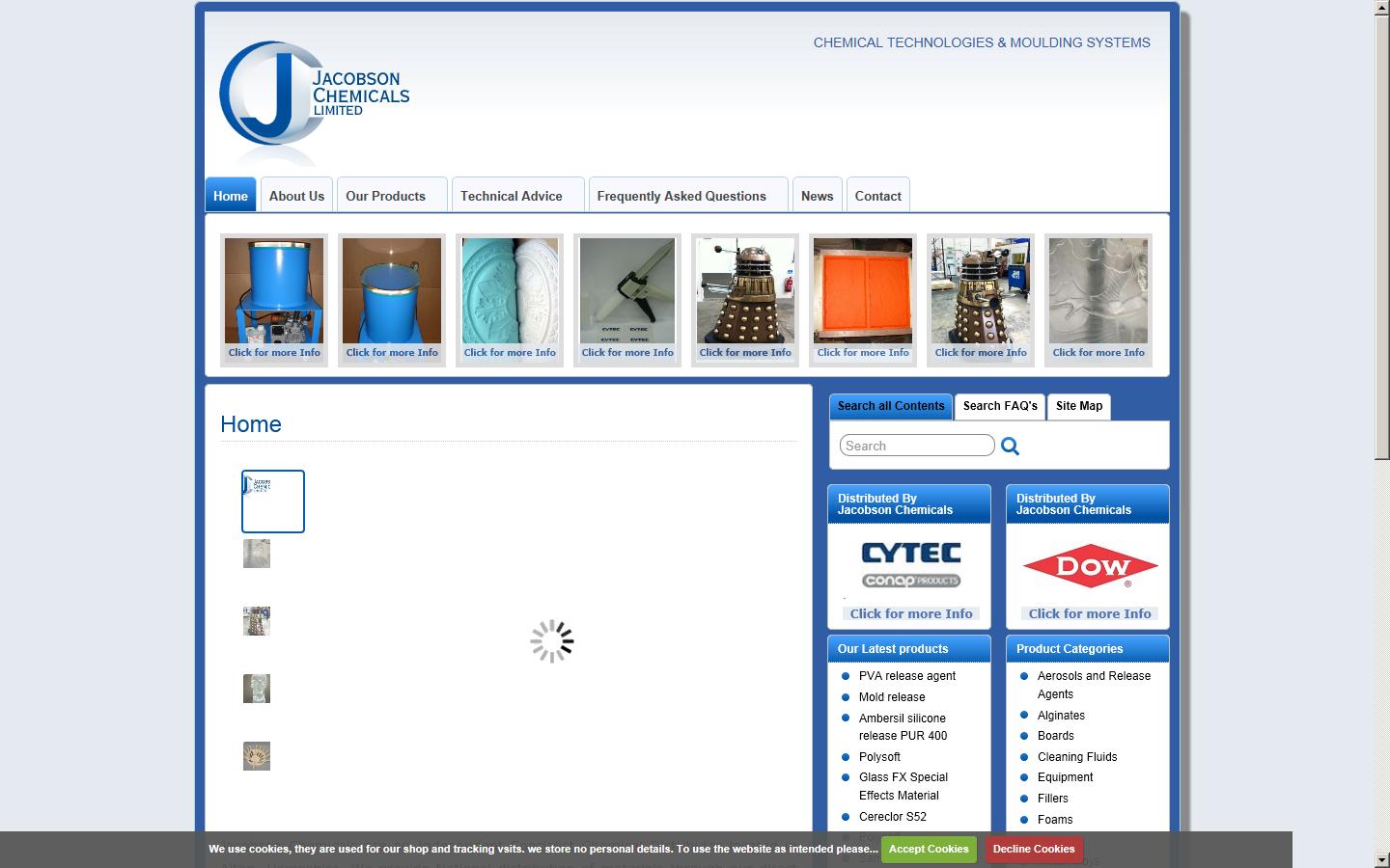 Jacobson Chemicals Ltd. Website