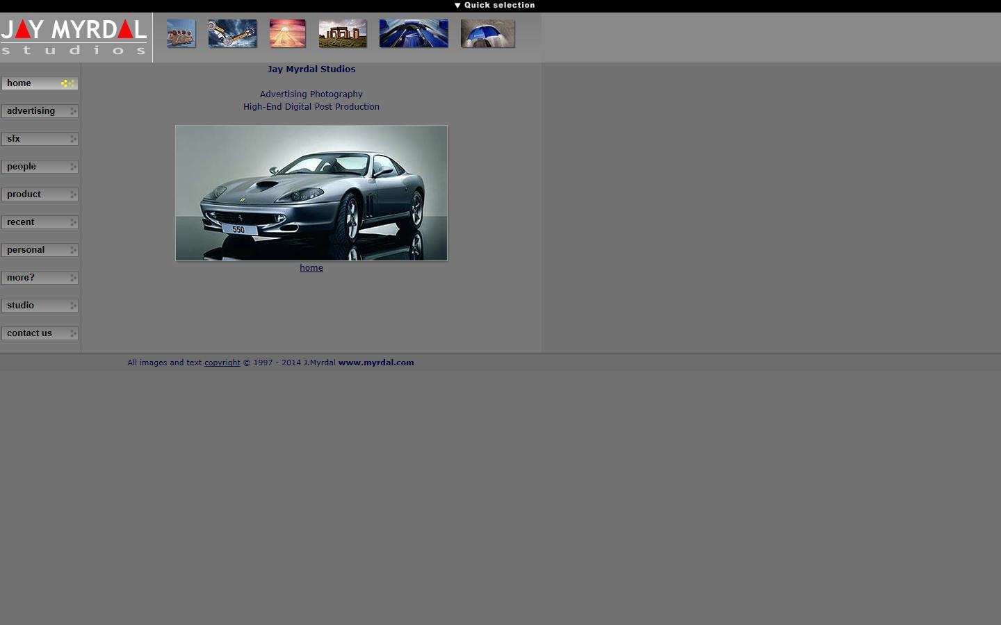 Jay Myrdal studios Website