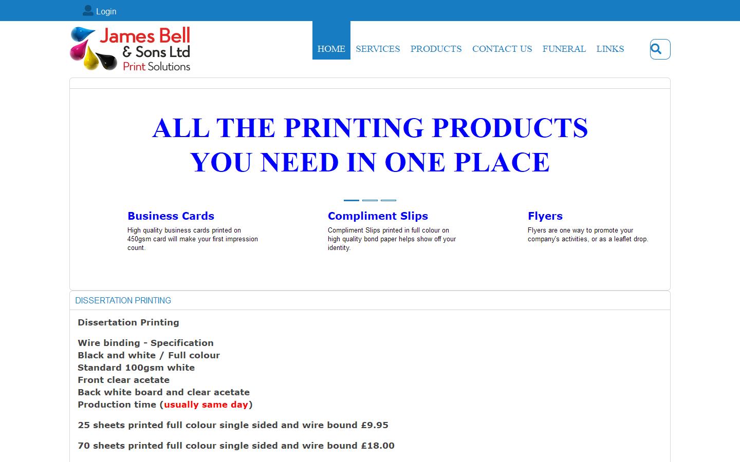 James Bell & Son Ltd Website