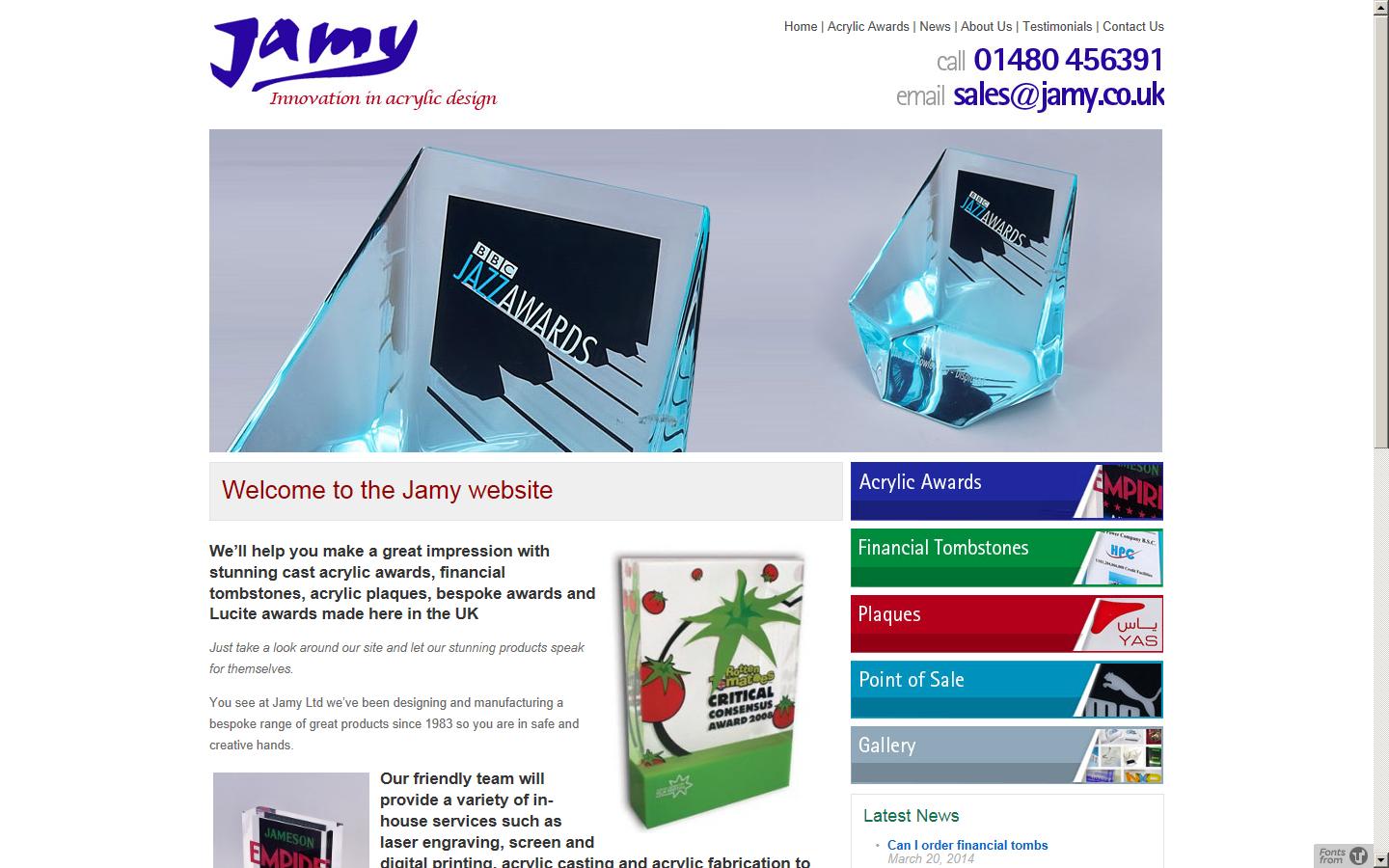 Jamy Ltd Website