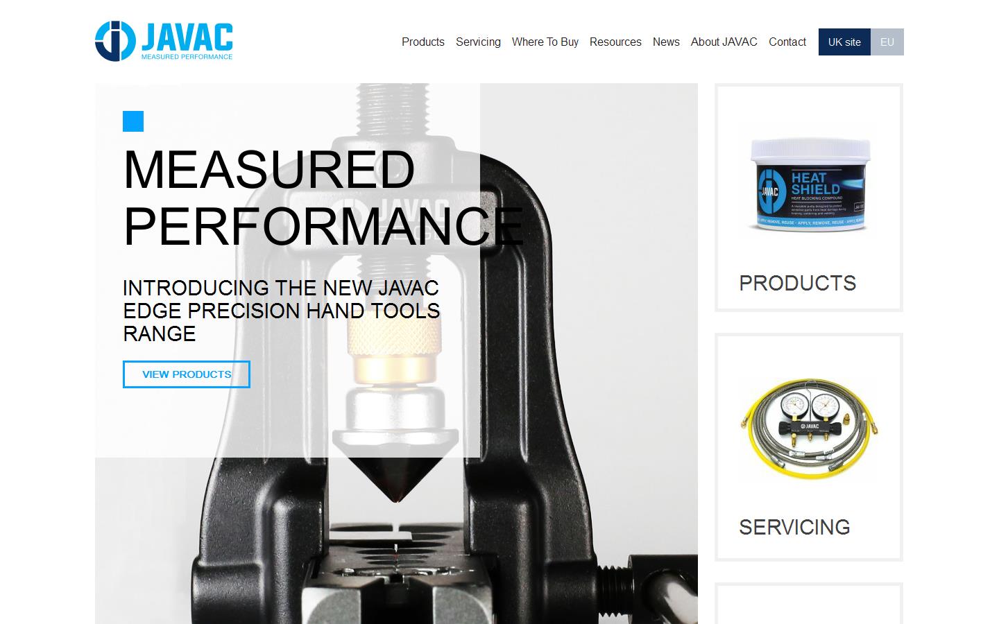 JAVAC (UK) Ltd Website