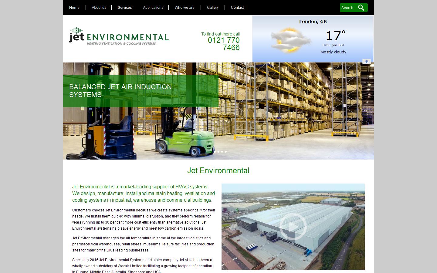 Jet Environmental Systems Ltd Website