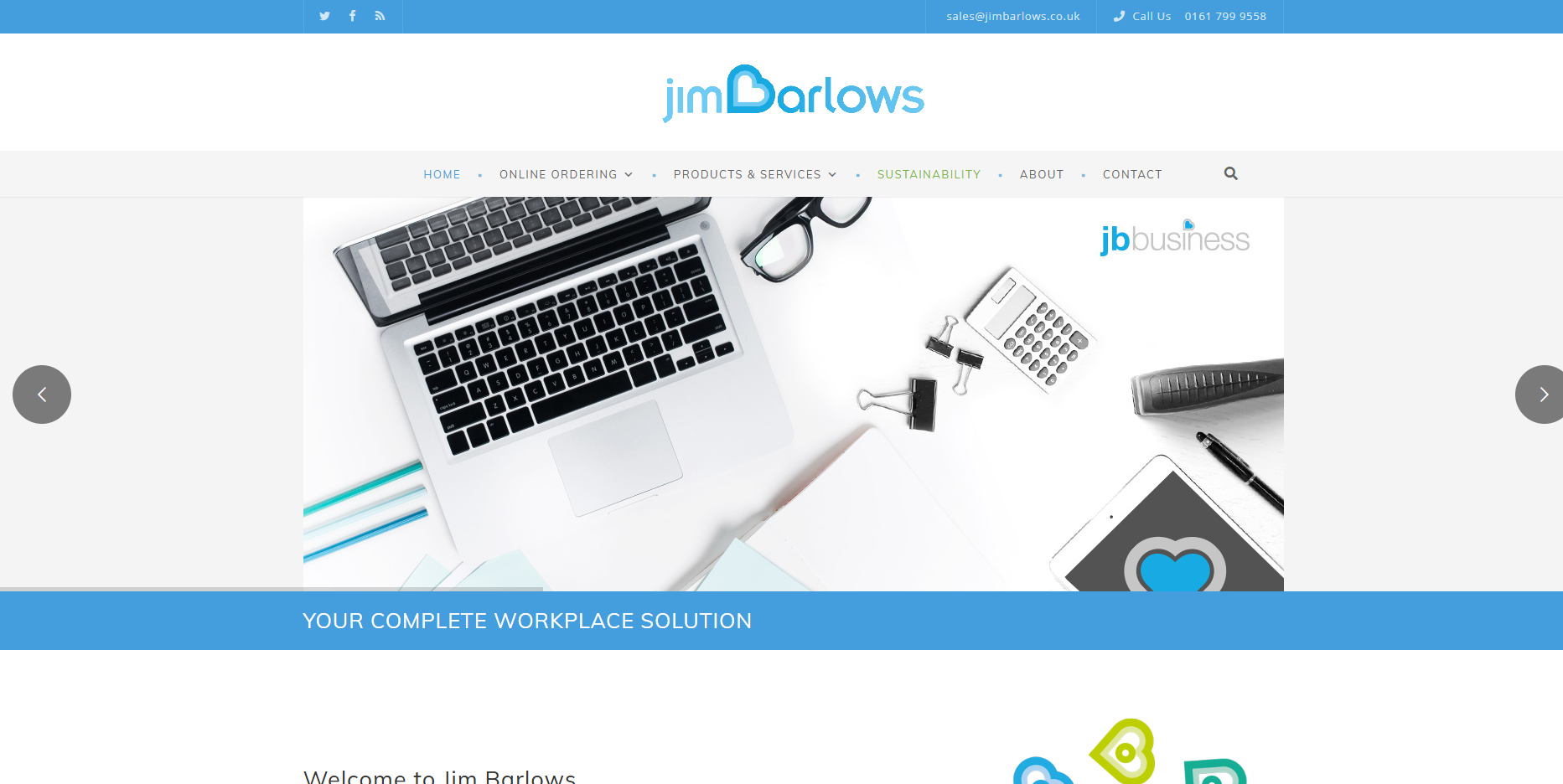 Jim Barlow Stationers Ltd Website