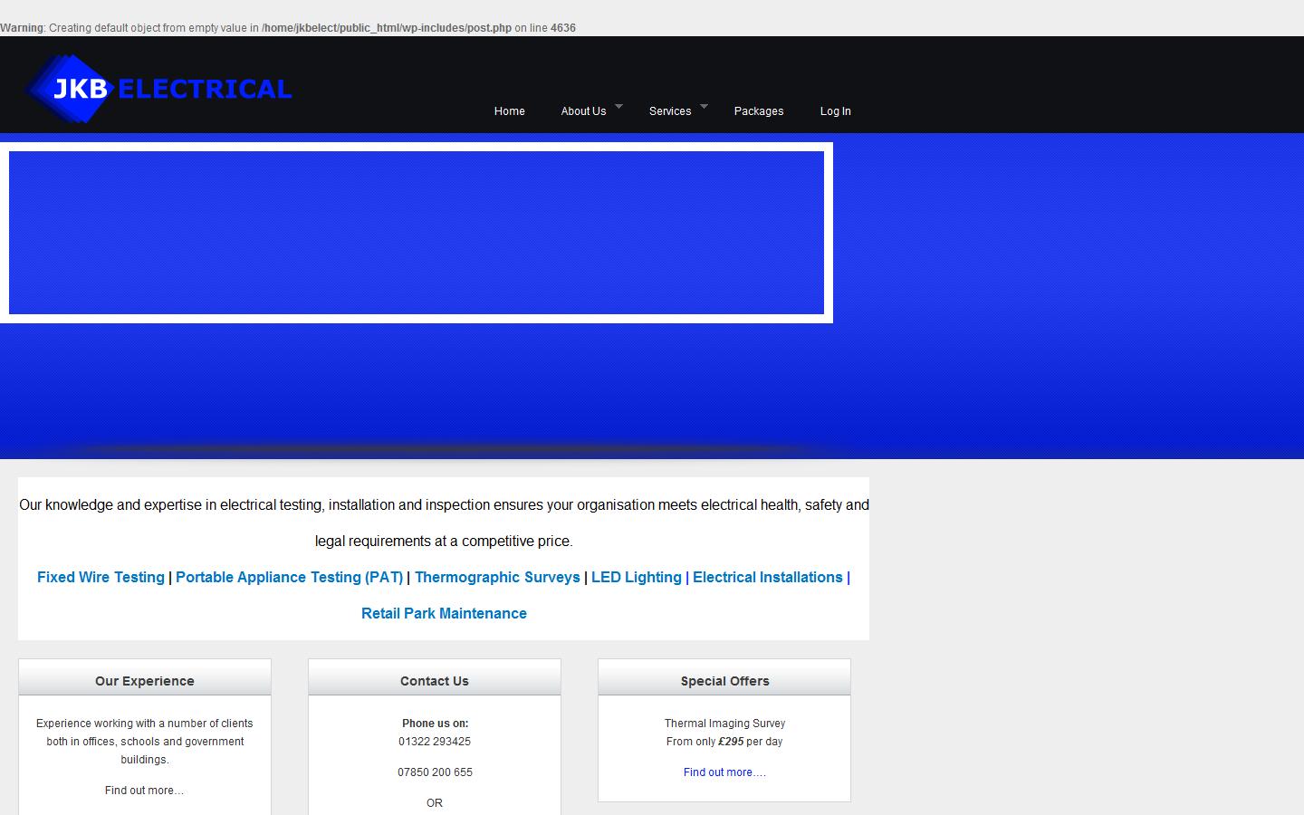 JKB Electrical Services Ltd Website