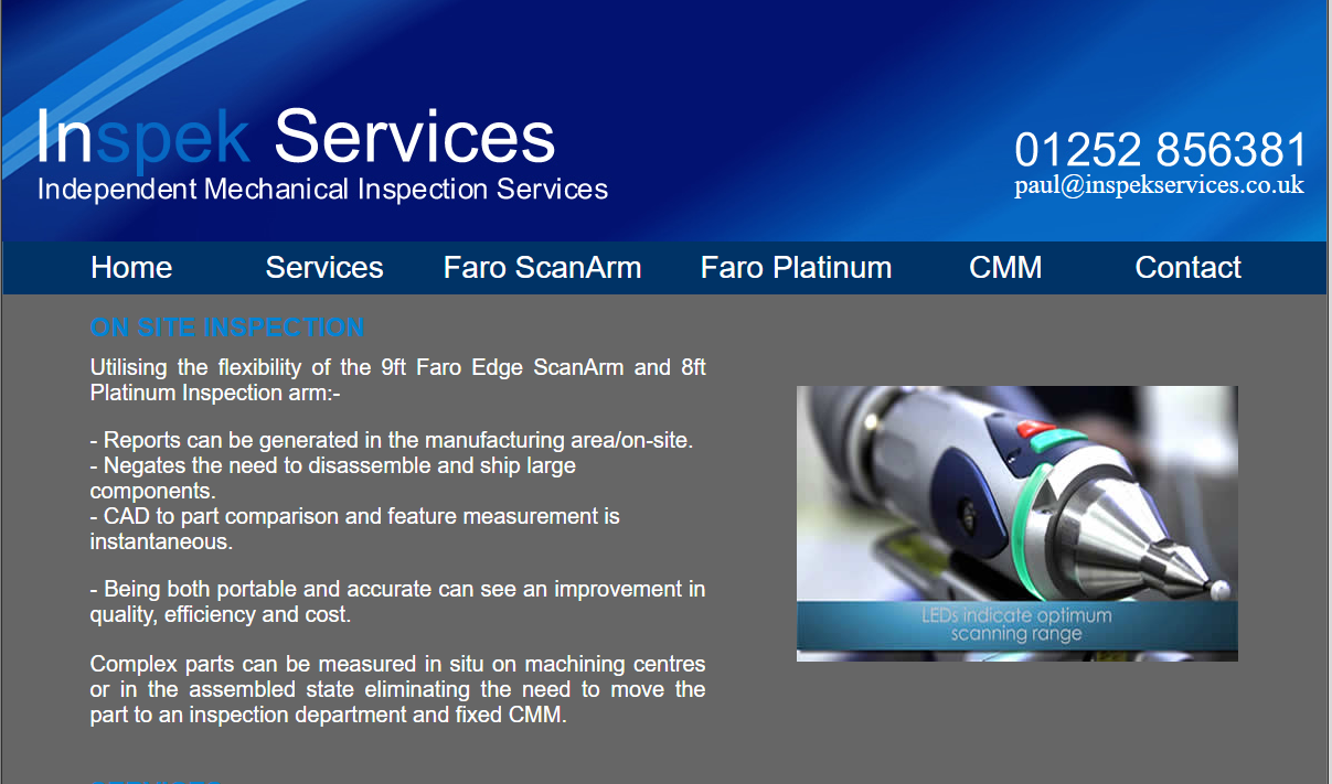 Inspek Services Website