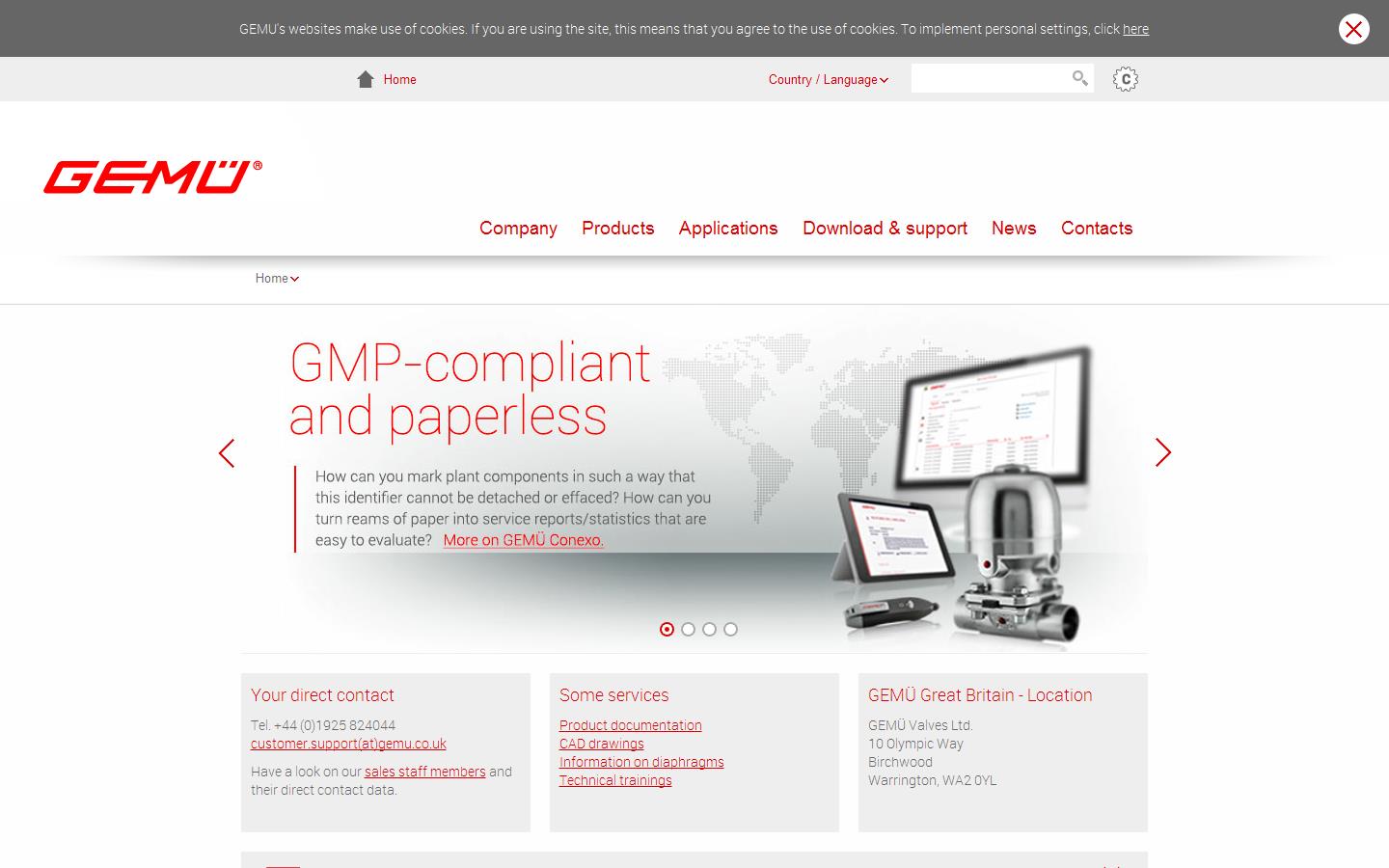 Gemu Valves Ltd Website