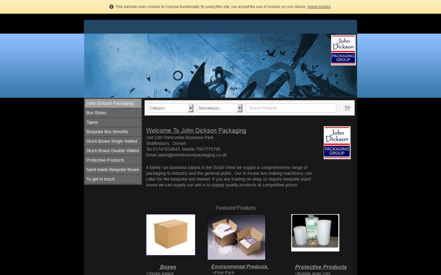 John Dickson Packaging Group Website
