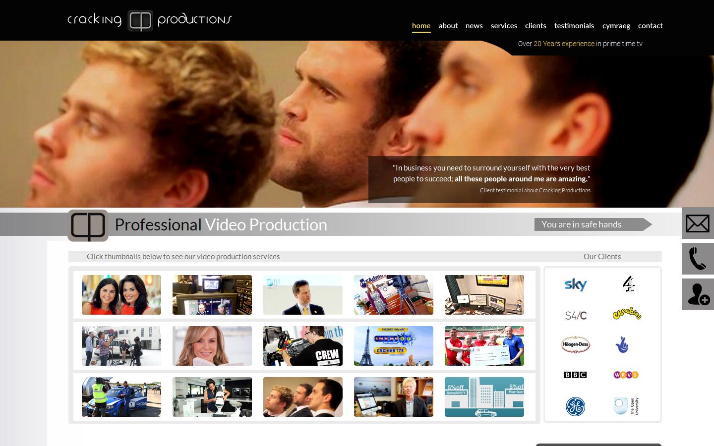 Cracking Productions Website