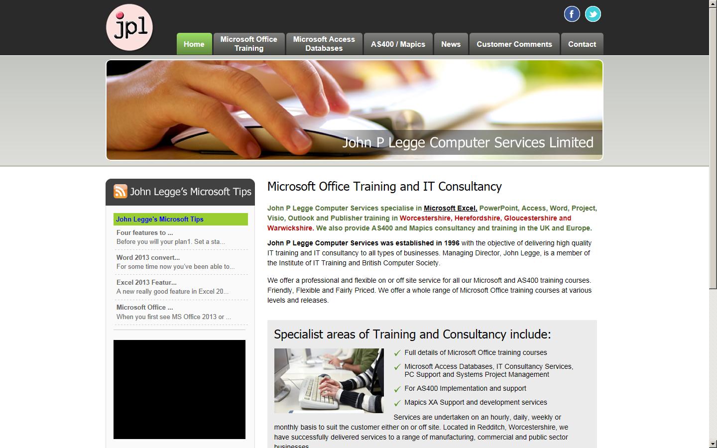 John P. Legge Computer Services Website